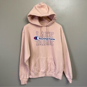 CHAMPION Lake Tahoe peach Medium Hoodie Sweatshirt